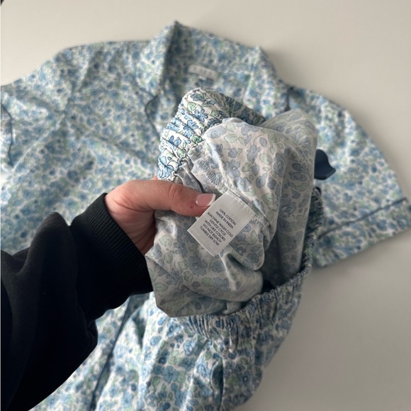 LAKE Poplin Chloe Blue Elizabeth Floral Pajama Set - Picture 4 of 5